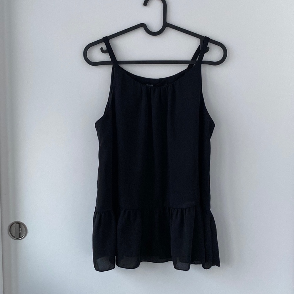 Small Light Black Sleeveless Shirt